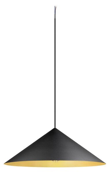SLV 1008508 Magico 55, kónické závěsné svítidlo 1xE27, černá/zlatá, průměr 55cm