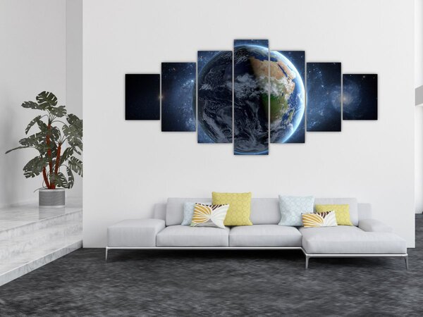 Obraz - Pohled z Vesmíru (210x100 cm)