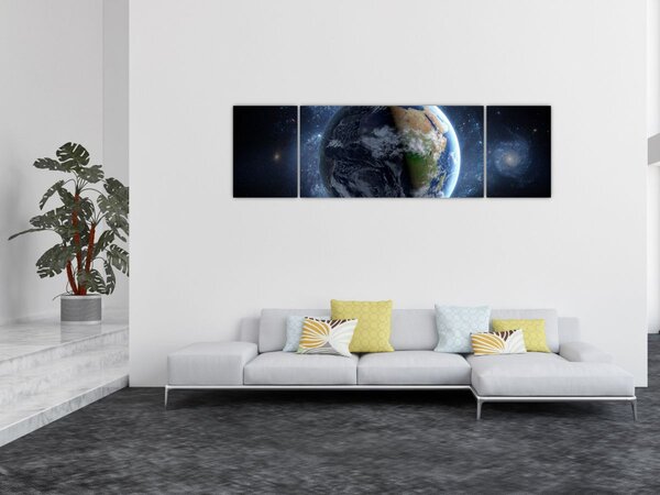 Obraz - Pohled z Vesmíru (170x50 cm)
