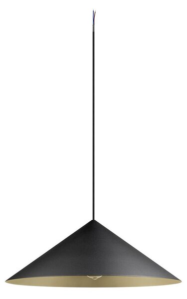 SLV 1008508 Magico 55, kónické závěsné svítidlo 1xE27, černá/zlatá, průměr 55cm