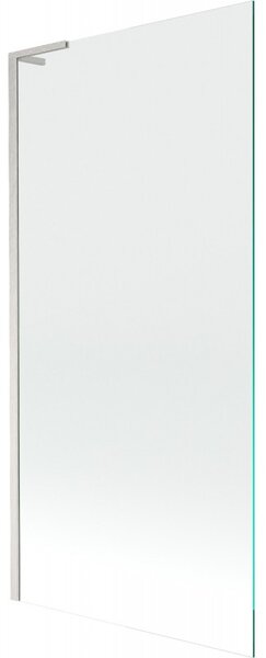 Mexen Next L, 1-křídlová vanová zástěna 90 x 150 cm, transparent, 6mm čiré sklo, profil broušená ocel, 895-090-000-03-00-97