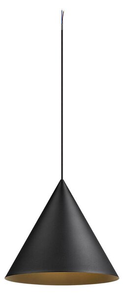 SLV 1008503 Magico 38, kónické závěsné svítidlo 1xE27, černá, průměr 38cm