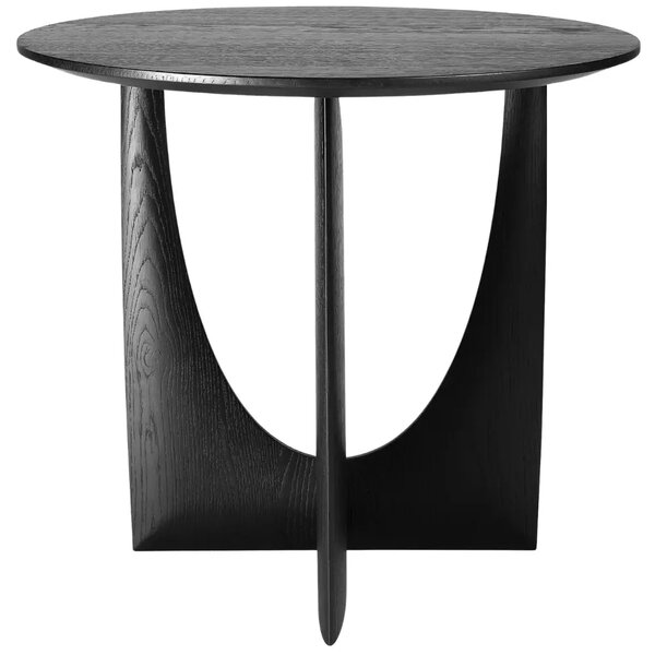 Ethnicraft Černý dubový odkládací stolek Geometric 51 cm