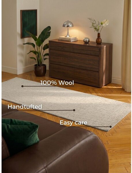 Béžový vlněný běhoun 80x250 cm Eloise – Hanse Home
