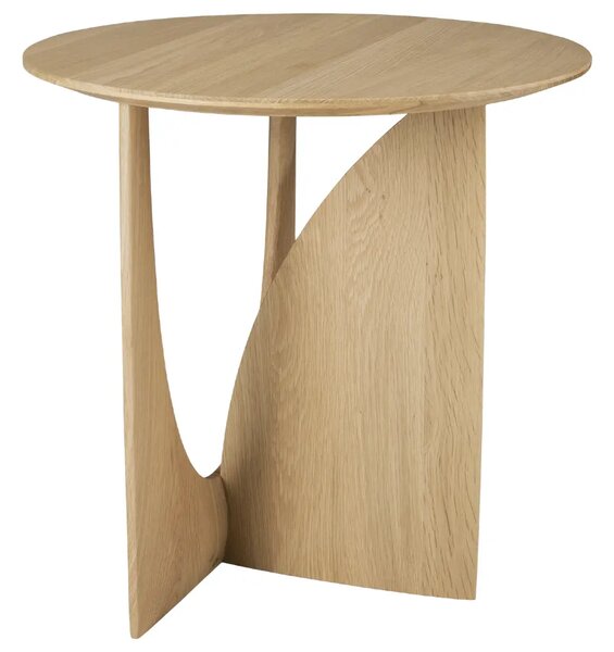 Ethnicraft Dubový odkládací stolek Geometric 51 cm