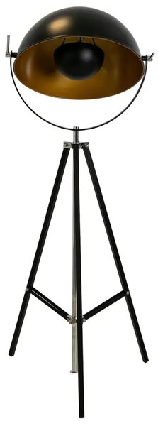 Angel Cerdá Černá kovová stojací lampa No. 8105, 149/171 cm
