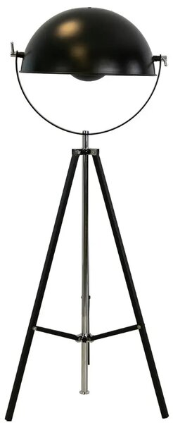 Angel Cerdá Černá kovová stojací lampa No. 8105, 149/171 cm