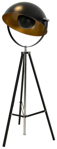 Angel Cerdá Černá kovová stojací lampa No. 8105, 149/171 cm