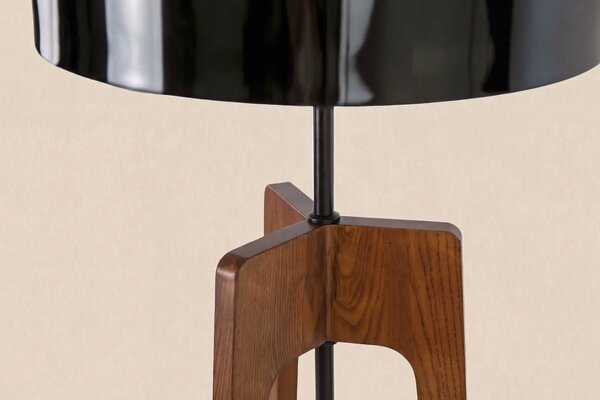 Angel Cerdá Ořechová stojací lampa No. 8110, 152 cm