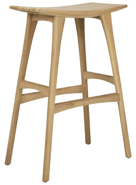 Ethnicraft Dubová barová židle Osso 79 cm