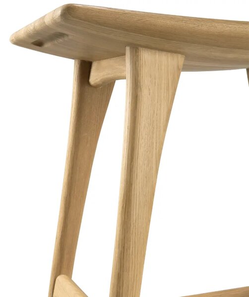 Ethnicraft Dubová barová židle Osso 79 cm