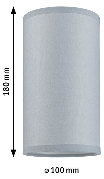 Paulmann 95608 2Easy Valerio, stínítko z šedého textilu, prům. 10cm
