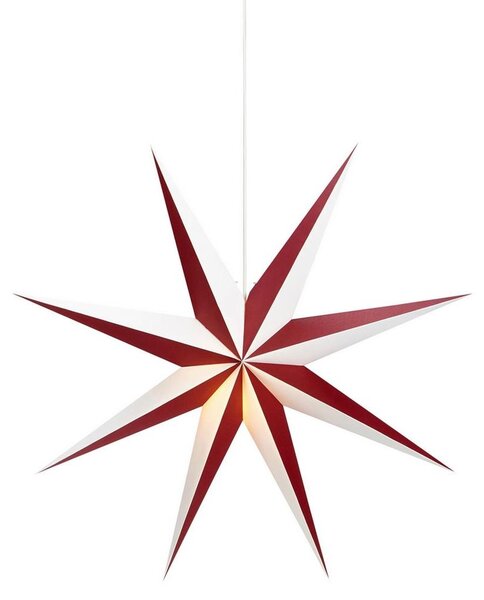 Markslöjd 704523 - Vánoční dekorace ALVA 1xE14/25W/230V červená/bílá 75 cm