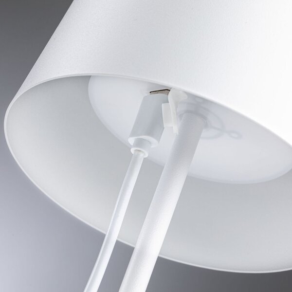 Paulmann 76997 Gilo, bílá lampička na baterii, 2,8W LED 2700K dotykové ovládání, výška 35cm, IP44