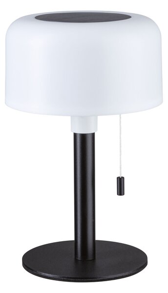 Paulmann 94607 Bartja, černá solární lampička na baterii, 1,6W LED 2700K, výška 24cm, IP44