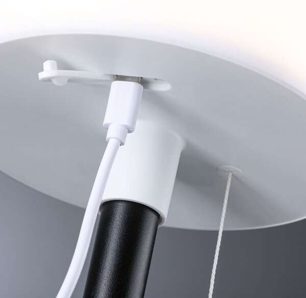 Paulmann 94607 Bartja, černá solární lampička na baterii, 1,6W LED 2700K, výška 24cm, IP44