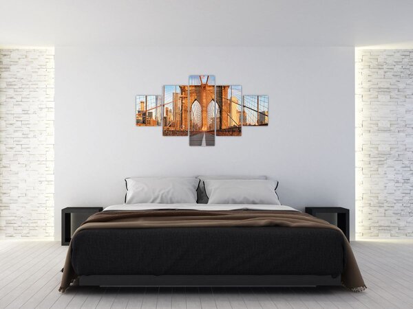 Obraz - Brooklynský most (125x70 cm)