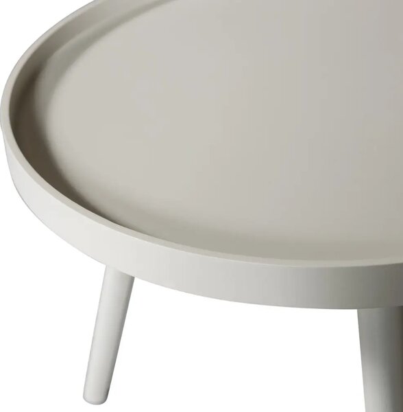 WOOOD Béžový lakovaný konferenční stolek Mesa 45 cm