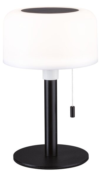 Paulmann 94607 Bartja, černá solární lampička na baterii, 1,6W LED 2700K, výška 24cm, IP44