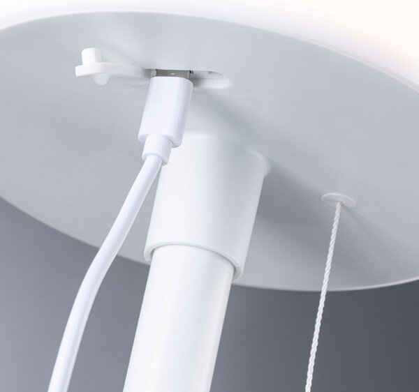 Paulmann 94606 Bartja, bílá solární lampička na baterii, 1,6W LED 2700K, výška 24cm, IP44