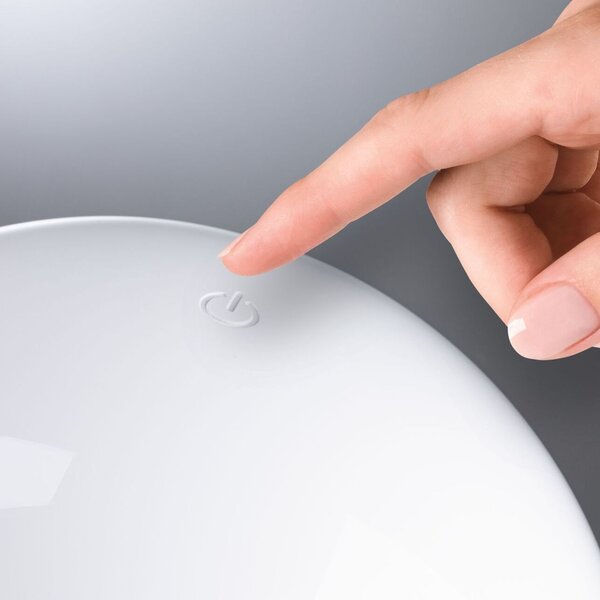 Paulmann 76995 Onzo, bílá lampička na baterii, 2,6W LED 2700K dotykové ovládání, výška 28cm, IP44
