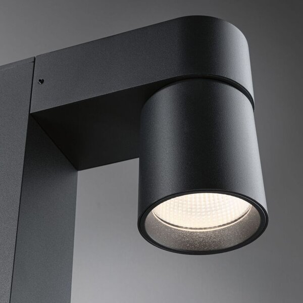 Paulmann 94822 Kimu, antracitové venkovní sloupkové svítidlo, nastavitelné 1x8W LED 3000K, výška 82,2cm, IP44