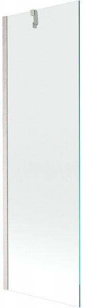 Mexen Next, 1-křídlová vanová zástěna 60 x 150 cm, 6mm čiré sklo, ocelová, 895-060-000-00-00-97