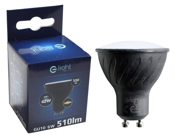 LED žárovka GU10 teplá 3000k 6w 510 lm