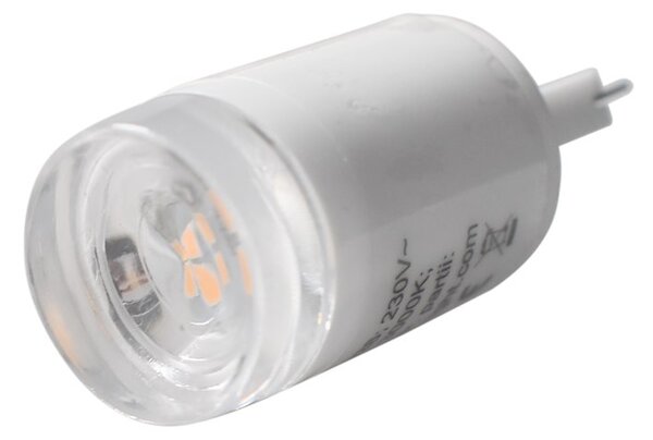 Dekorační LED žárovka G9 teplá 3000k 3w 300 lm keramická