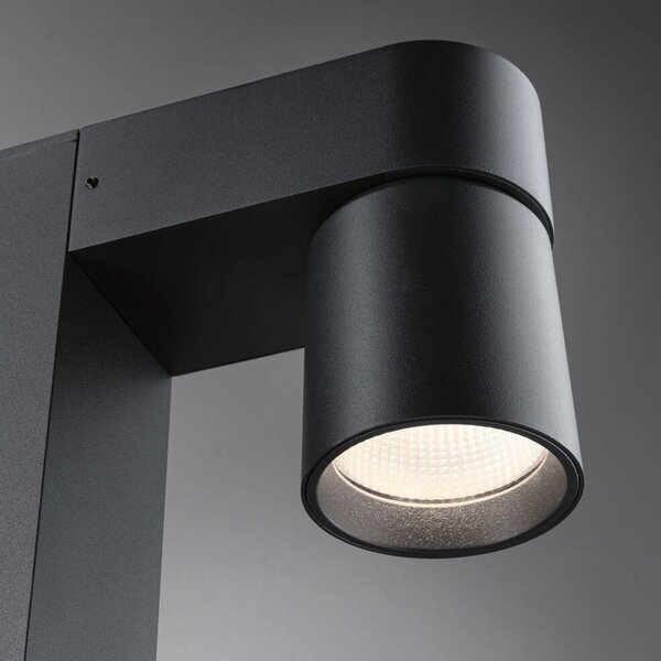 Paulmann 94823 Kimu, antracitové venkovní sloupkové svítidlo, nastavitelné 1x7,88W LED 2200K, výška 82,2cm, IP44