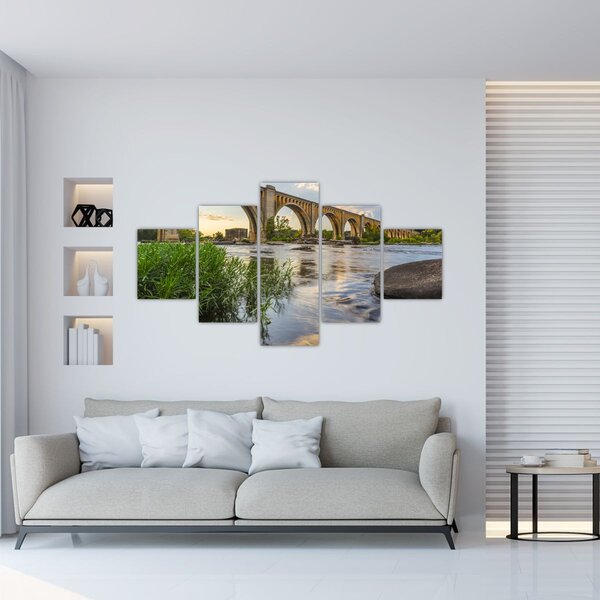 Obraz - Richmondský železniční most (125x70 cm)