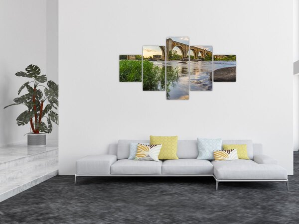 Obraz - Richmondský železniční most (125x70 cm)