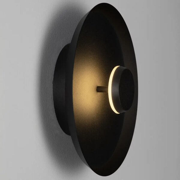 Nova Luce Černé kovové nástěnné LED světlo Dorell 26 cm