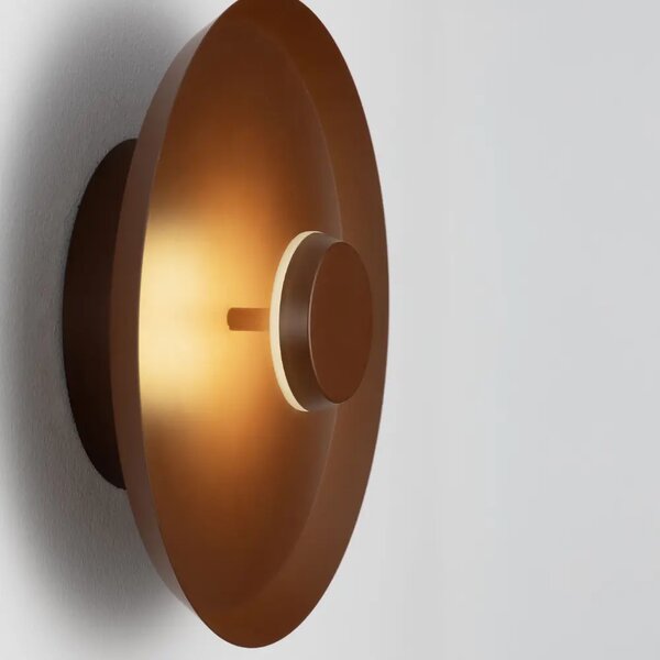 Nova Luce Hnědé kovové nástěnné LED světlo Dorell 26 cm