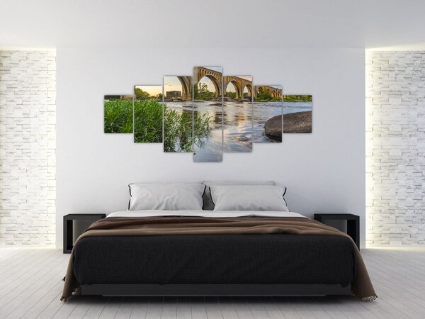 Obraz - Richmondský železniční most (210x100 cm)