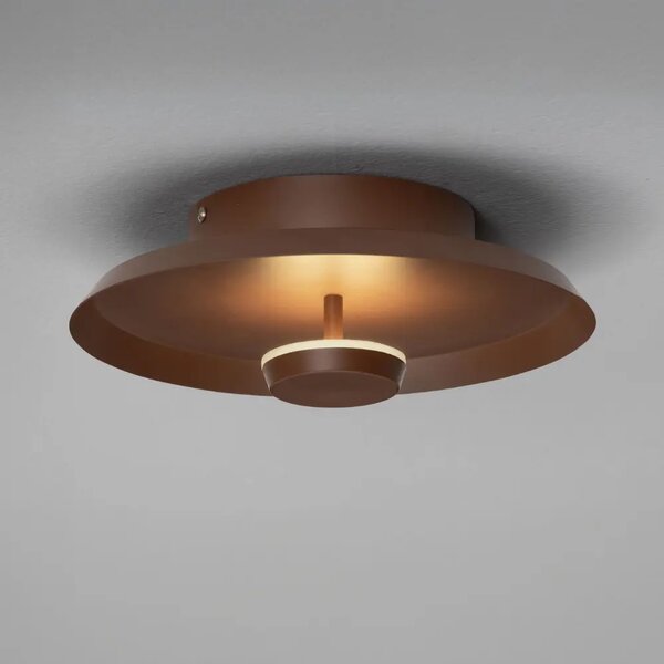 Nova Luce Hnědé kovové nástěnné LED světlo Dorell 26 cm