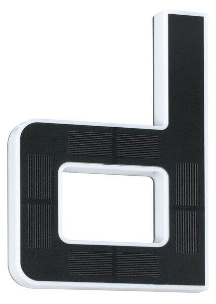 Paulmann 94653 solární domovní číslo, písmeno D s vyměnitelnou baterií LED 0,2W 3000K, výška 23cm, IP44