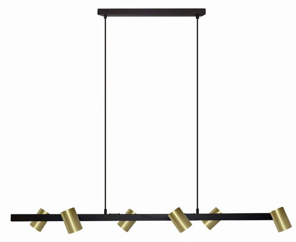 Light Prestige Snow závěsné svítidlo 6x50 W černá-zlatá LP-731/6LGD