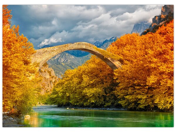 Obraz - Konitsa most (70x50 cm)