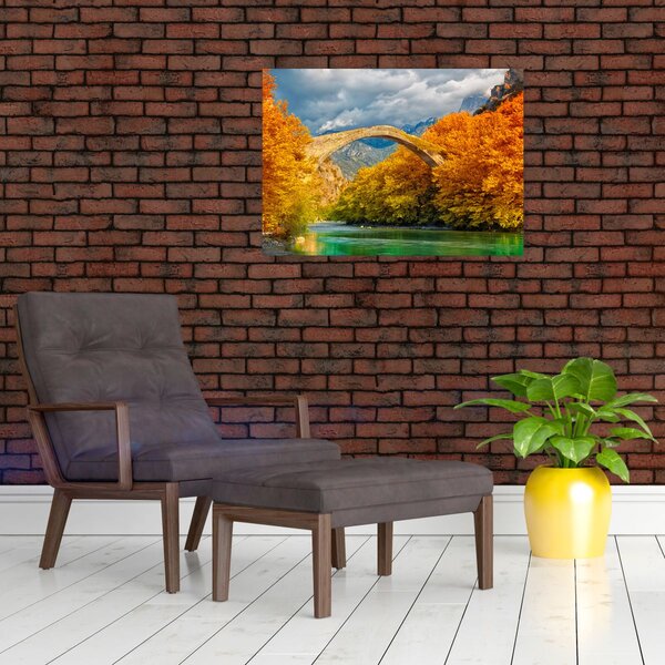 Obraz - Konitsa most (70x50 cm)