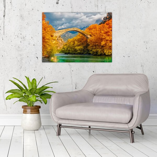 Obraz - Konitsa most (70x50 cm)
