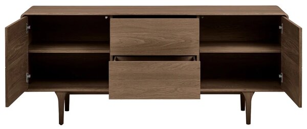 -25 % Dny Marianne - Nordic Living Hnědá dubová komoda Dawe 180 x 45 cm