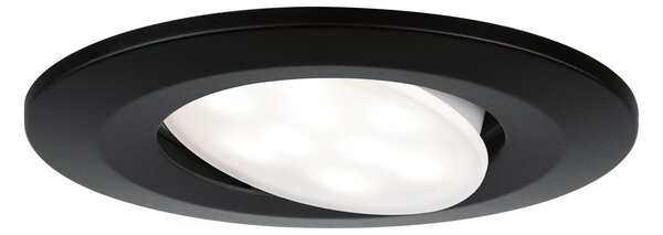 Paulmann 99991 Calla, set kulatých výklopných bodovek v matně černé úpravě, 3x5,2W LED 4000K, stmívatelné, prům.9cm, IP65
