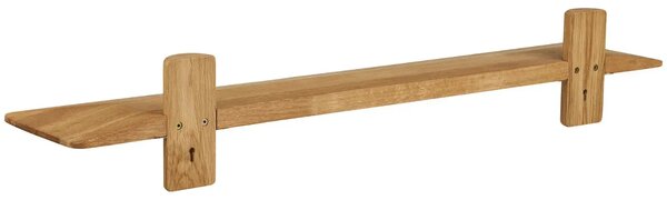 Nordic Living Dubová nástěnná police Calcata 110 cm