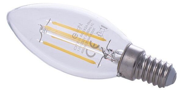 Dekorační LED žárovka E14 neutrální 4000k 4w 470 lm svíčka