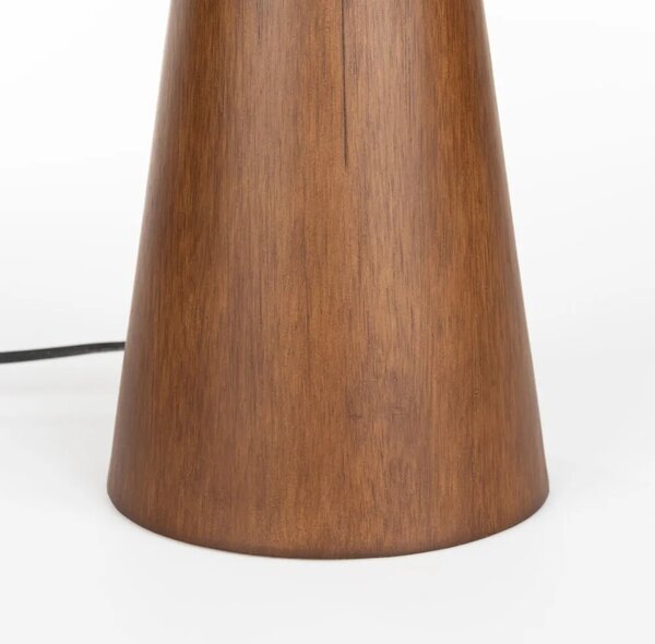 -25 % Dny Marianne - Dutchbone Hnědá dřevěná stolní lampa MOREL 37 cm