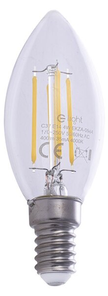 Dekorační LED žárovka E14 neutrální 4000k 4w 470 lm svíčka