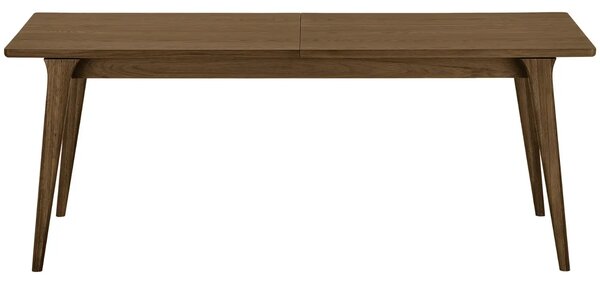 Nordic Living Hnědý dubový rozkládací jídelní stůl Dawe 240/340 x 100 cm