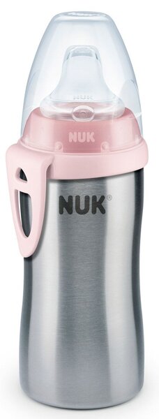 NUK Láhev na pití z nerezové oceli Active Cup (světle růžová) (100230957001)