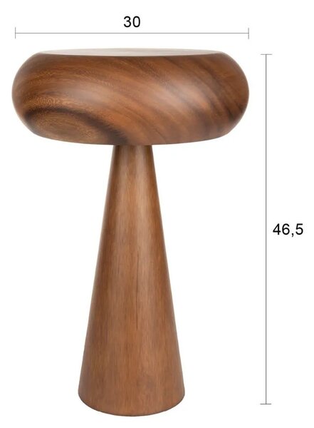 -25 % Dny Marianne - Dutchbone Hnědá dřevěná stolní lampa MOREL 47 cm